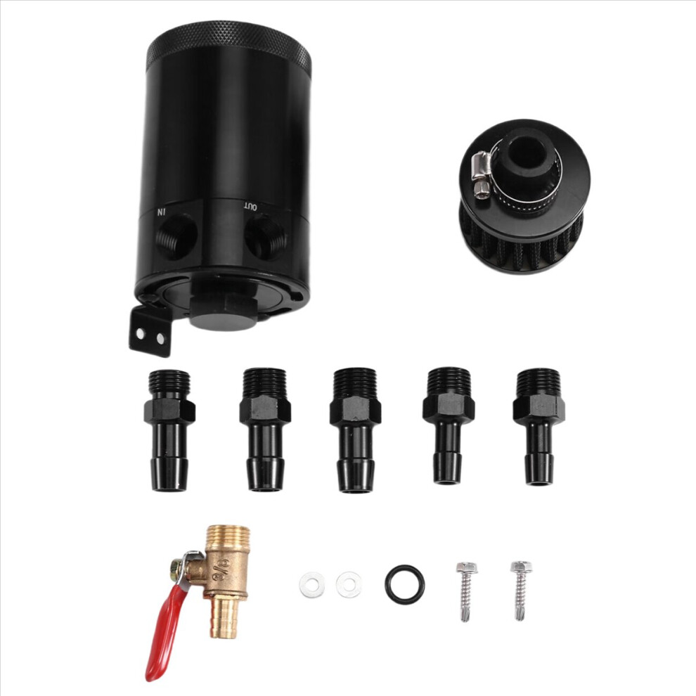 Universal Car Baffled Oil Catch Can Tank Reservoir 4851741355012