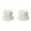 White RV Plumbing Vent Caps Kit 2Pcs Trailer Campe 2