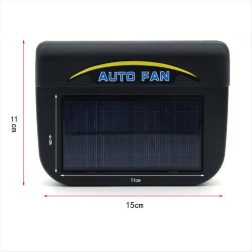 Car Fan Solar Powered Auto Window Colder Air Vent 2