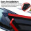 Car Rear Window Shutter Cover Trim Louver Side Ven 7