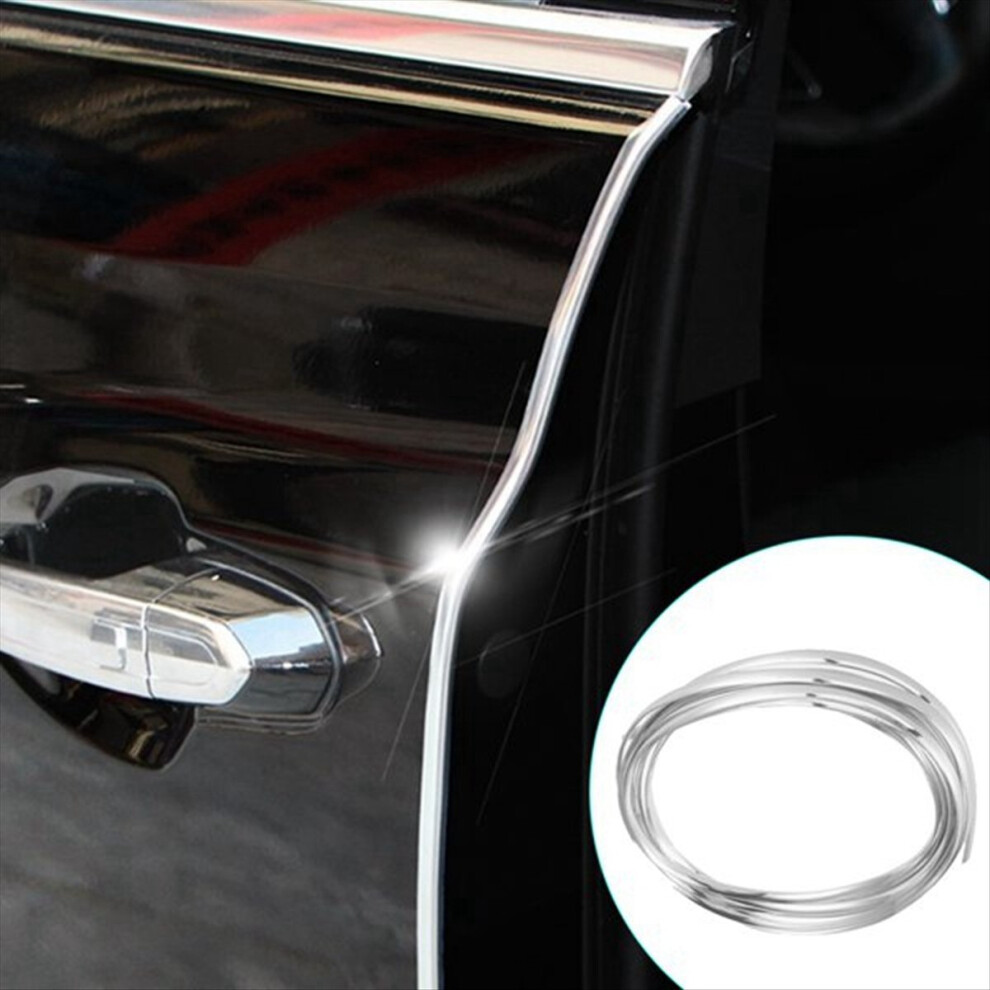 4Pcs 20Ft Chrome Moulding Trim Strip Car Door Edge 4851741374235