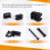 1Set Front Center Display Screen Telescopic Bracke 8