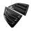 Black Rear Side Vent Quarter Window Louver Shutter 1