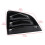 Black Rear Side Vent Quarter Window Louver Shutter 9