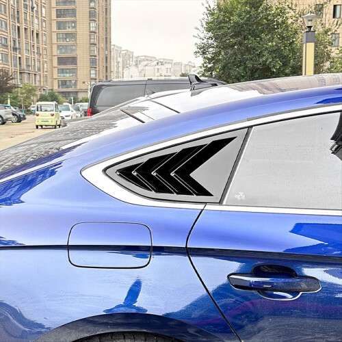 Car Rear Triangular Window Louvers Shutters Blinds 2