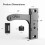 Metal RV Screen Door Latch Right Hand Handle Repla 7