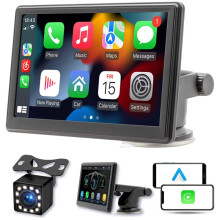 Portable Wireless Carplay Screen Dash Mount, 7 Inc