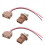 2PCS TailLight Brake Lamp Signal Light Socket with 1