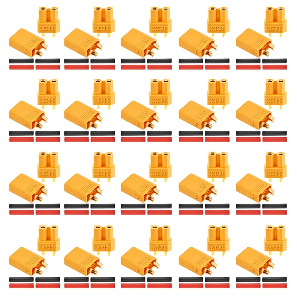 20 Pairs Xt30 Connectors Male And Female Plugs Wit 4852922520540