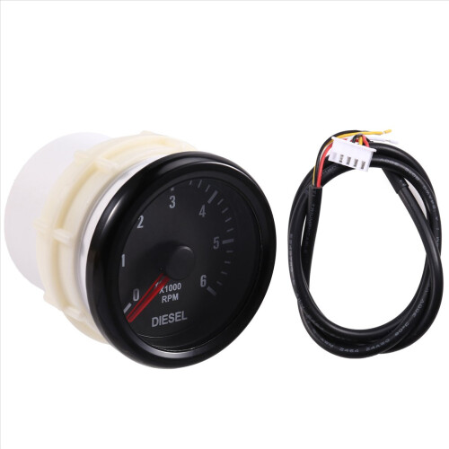 52mm 0-6000 RPM (on Dash) Electrical Tachometer Ga 2