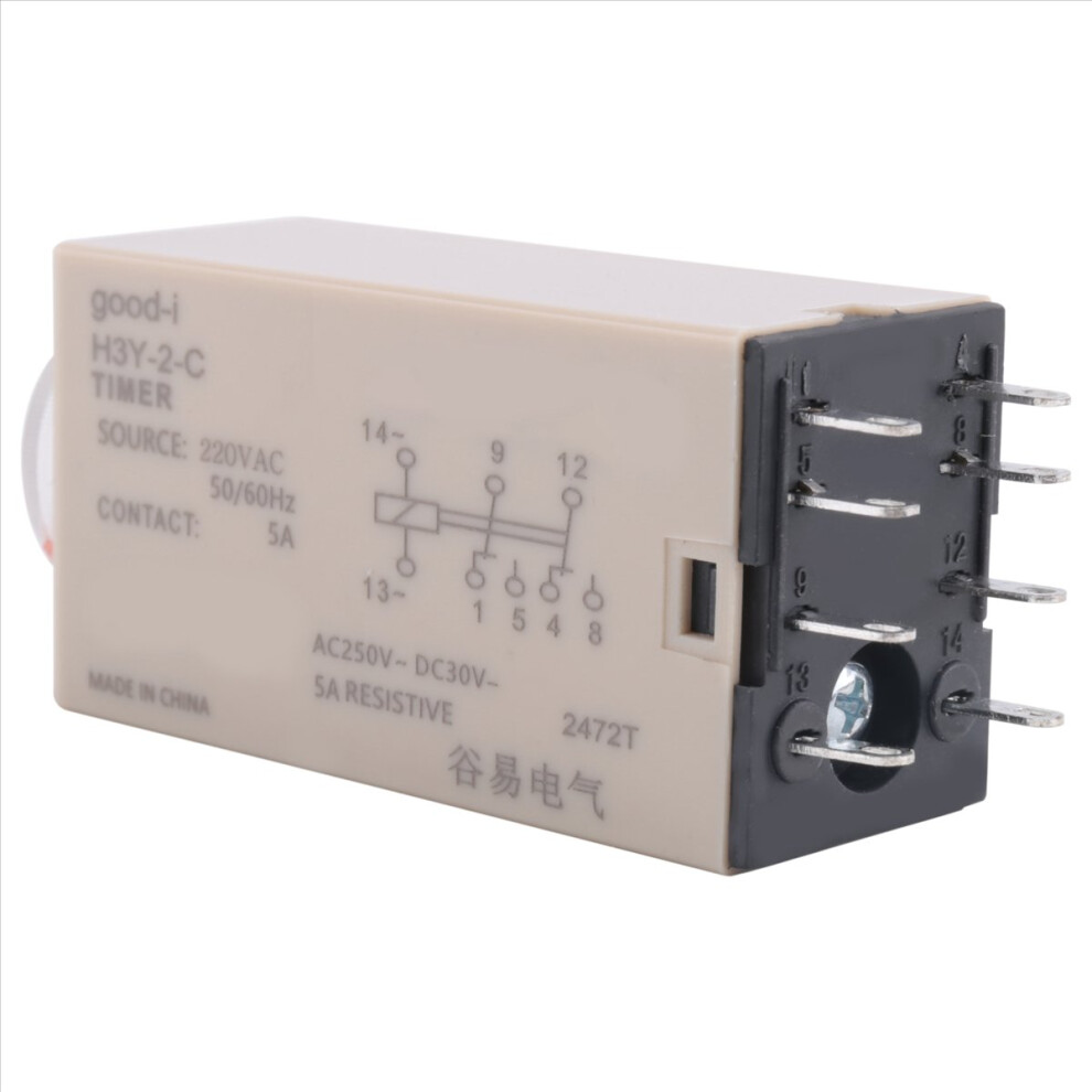 10S Delay Timer Time Relay H3y-2 Ac 220V 8 Pin Adj 4852922515973