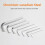 7Pcs Square Head Wrench Set L Shaped Key Kit Chrom 7