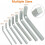 7Pcs Square Head Wrench Set L Shaped Key Kit Chrom 4