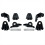 1Set Front Headlight Repair Kits for - E-CLASS W21 6