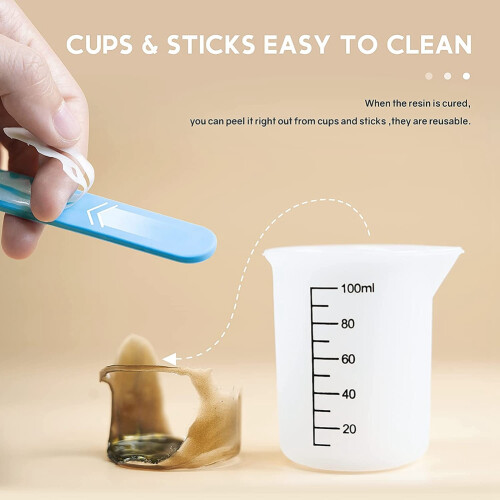 Silicone Measuring Cups for Epoxy Resin,Resin Supp 2