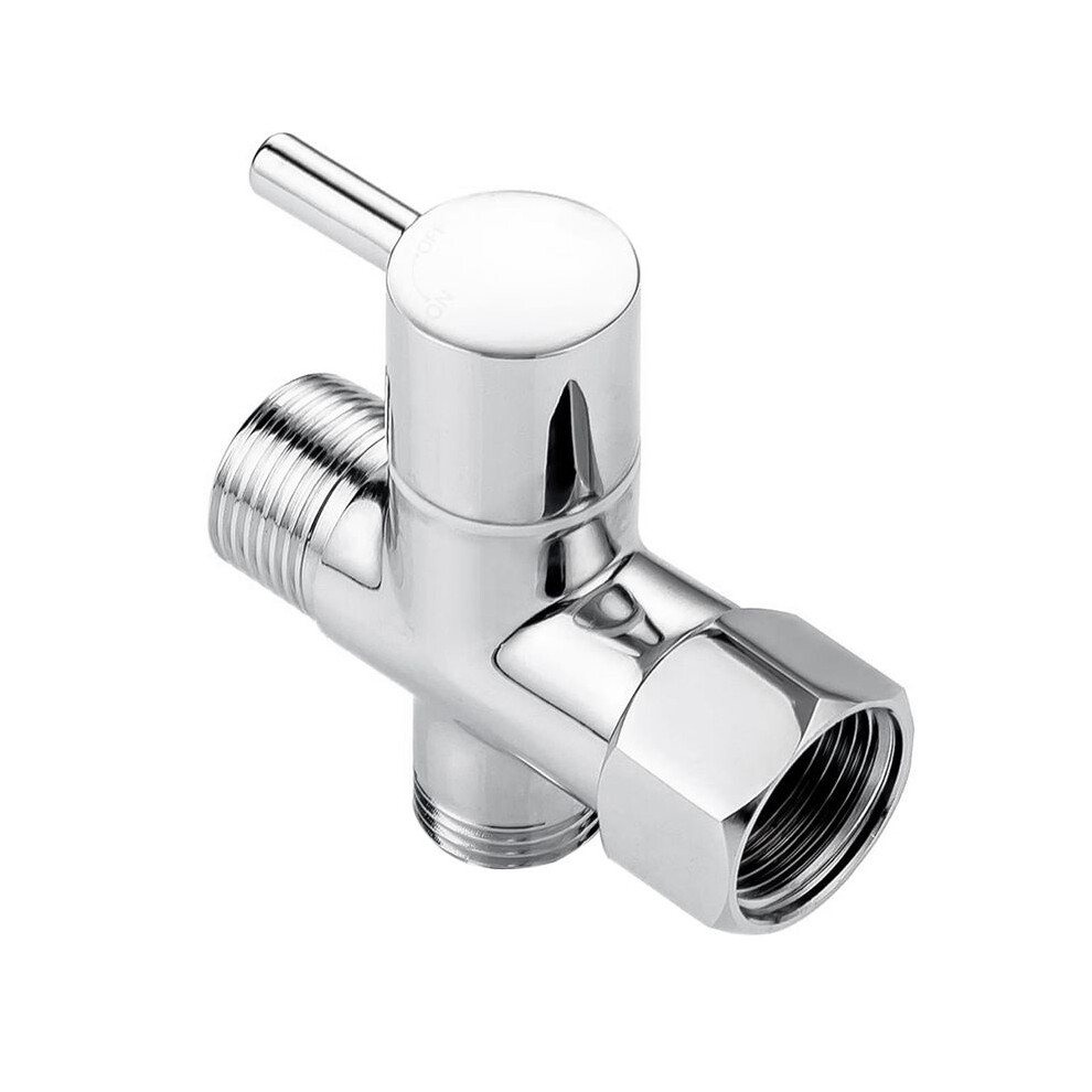 Bidet T Adapter, Brass Adapter With Shut-Off Valve 4852922535278