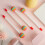 12 Pcs Lollipop Drum Mallet Sticks Round Rainbow H 3