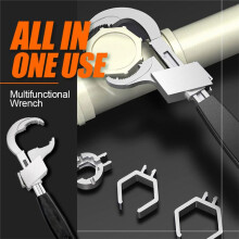 Multifunctional Bathroom Wrench Adjustable Opening