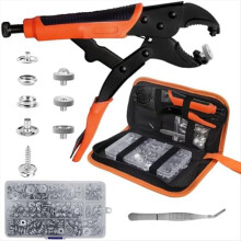 Heavy Duty Fastener Plier Tool Set, 60 Sets Leathe