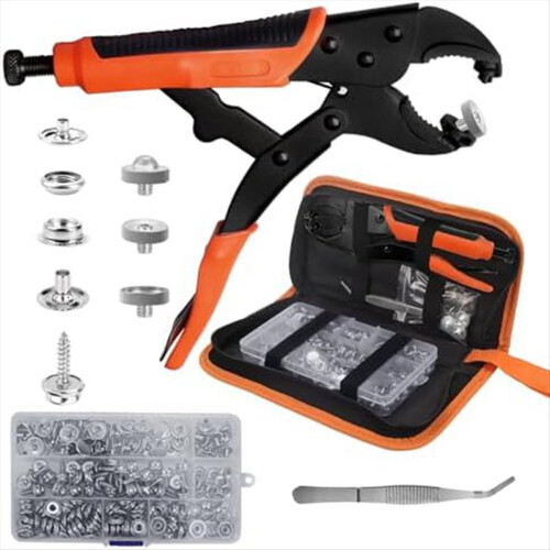 Heavy Duty Fastener Plier Tool Set, 60 Sets Leathe