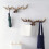Vintage Deer Antlers Wall Hooks -28cm Mounted Clot 5
