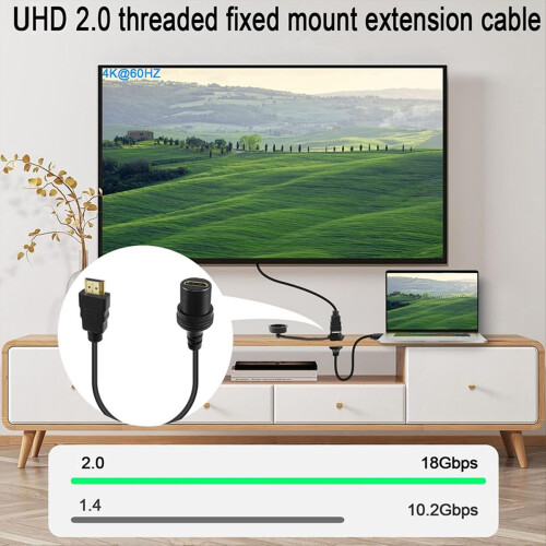 Compatible Male to Female Extension Cable Flush M 2
