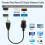 Compatible Male to Female Extension Cable Flush M 4