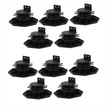 10Pack Adjustable Deck Support Pedestal Foundation