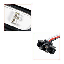 2Pcs 6 Inch Oval White 22 LED Truck Reverse Tail L