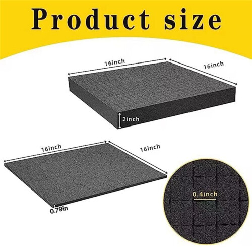 4 Pieces Foam Insert for Cases Tool Box Grid Line 2