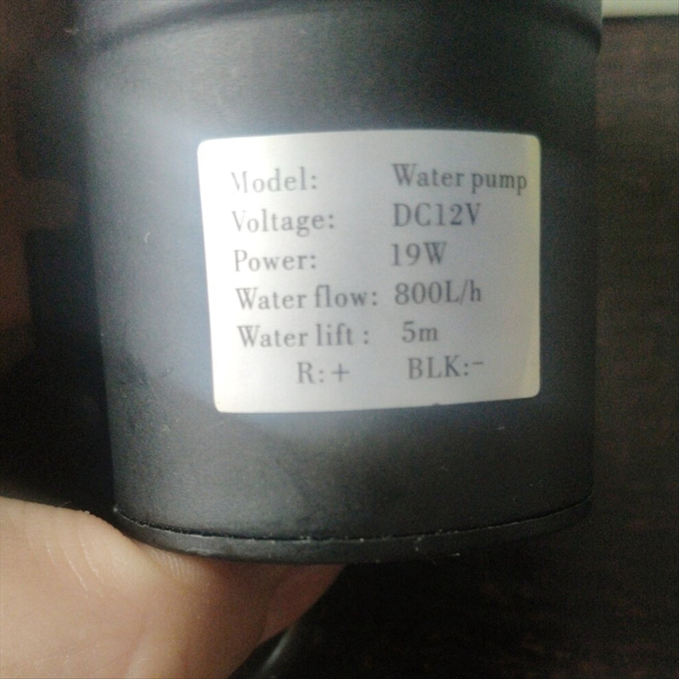 Water Pump Mini Dc 12V 19W 800L/H Brushless Motor 4852922547615