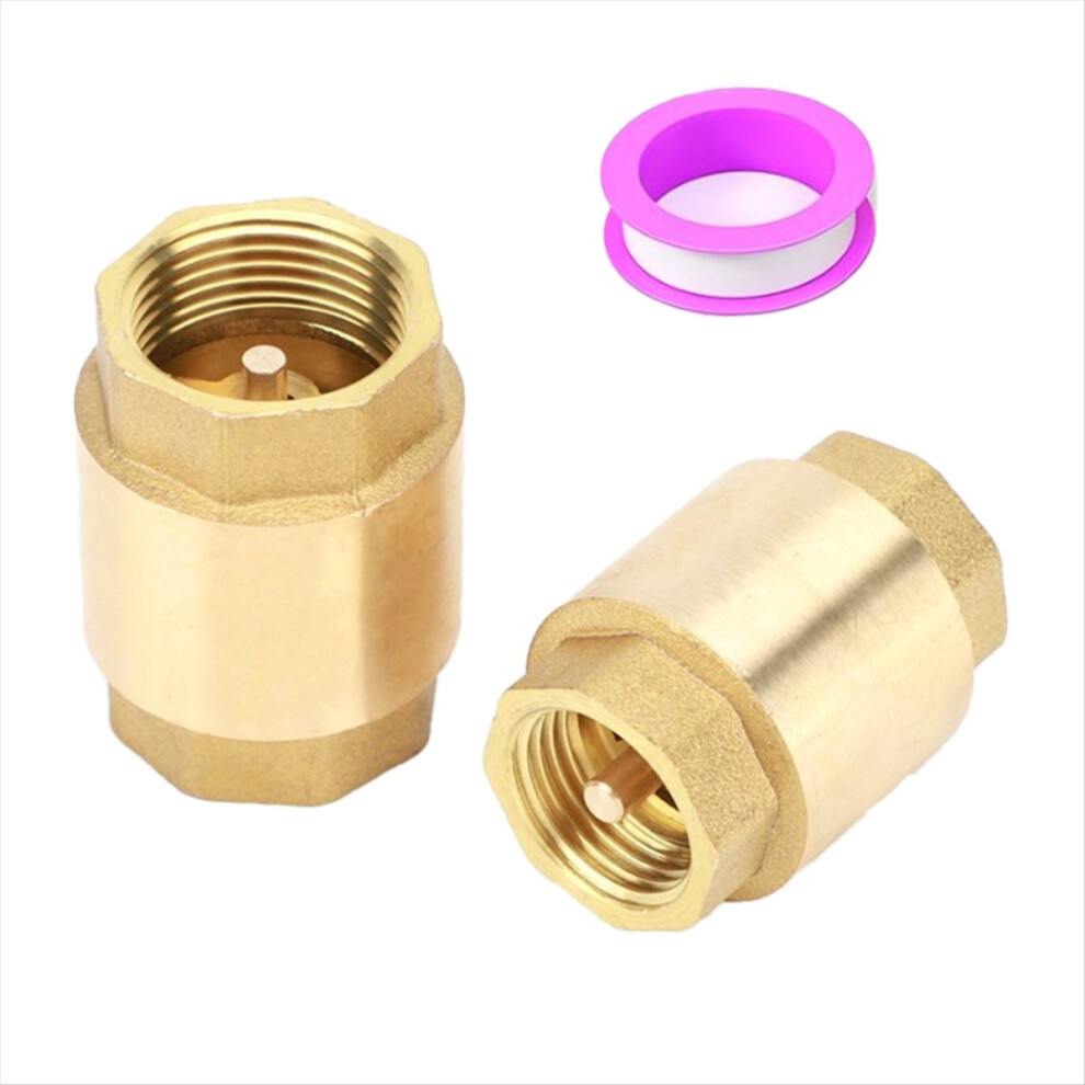 2Pcs 3/4 Inch Npt Female Thread Spring Check Valve 4852922547578