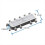 2PCS Satellite 8 Way Coaxial Cable Splitter 5-2400 4