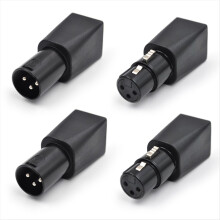 4Pcs to RJ45 Connector Ethernet 3 Pin XLR Adapter