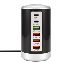 65W USB Multi Port Charger Hub QC3.0 Fast 6 Type C