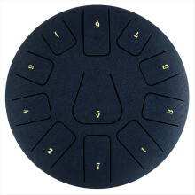 8 Inch Steel Tongue Drum, 11 Note Tambourine with