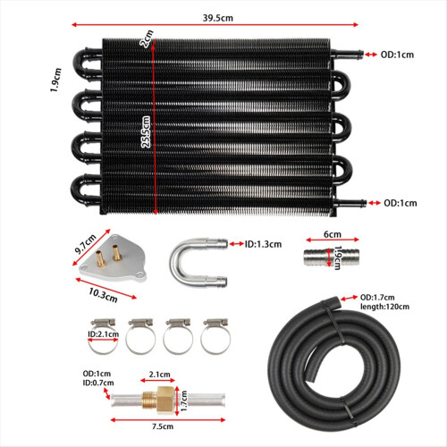 Universal Car Radiator Kit Air Conditioning 8-Row 2
