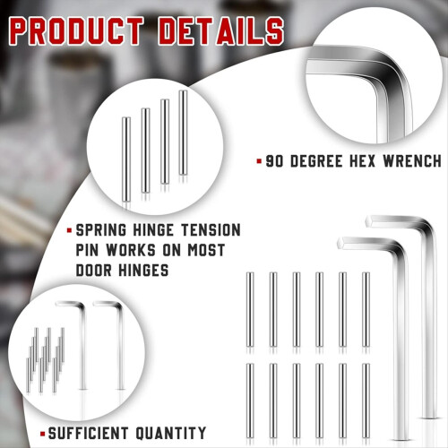 Door Closing Hinge Pin Spring Loaded Tension Repla 2
