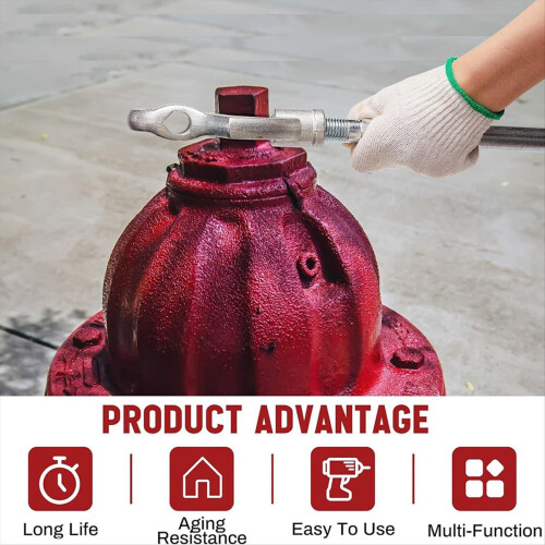Adjustable Fire Hydrant Wrench,1-1/2inch to 3inch 2