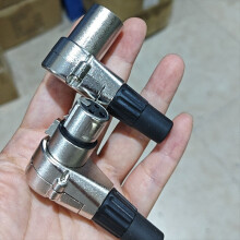 1Pair 3Pin Right Angle XLR Connector Male and Fema
