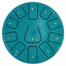 8 Inch Steel Tongue Drum, 11 Note Tambourine with