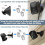 30 Pack Vinyl Side Hangers, Clip Hooks, for Flashi 6