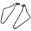 2Pcs Motorcycle Black Saddle Bag Support Rod Mount 11