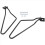2Pcs Motorcycle Black Saddle Bag Support Rod Mount 4
