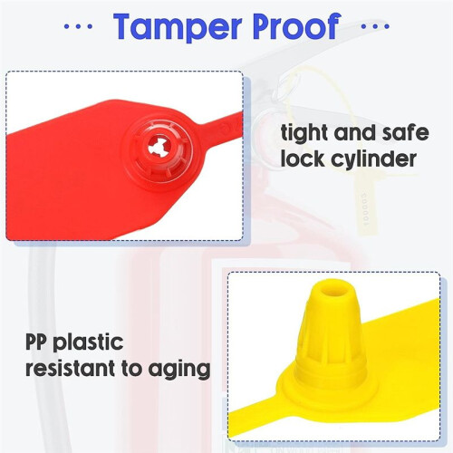1000 Pcs Plastic Tamper Seals Tags Security Safety 2