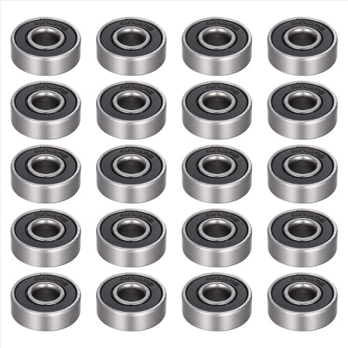 20 Pack 608- Ball Bearing - Double Rubber Sealed M 1