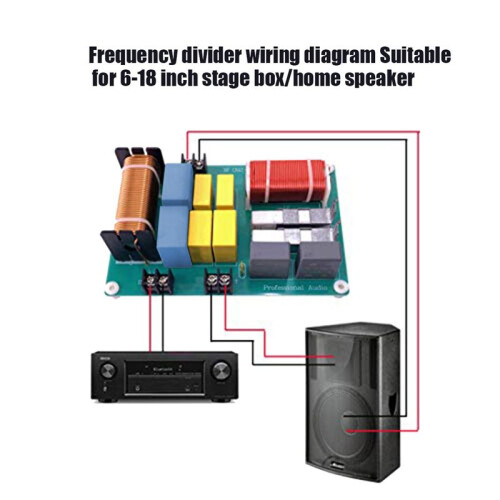 800W Tweeter Woofer Speaker 2 Way Crossover 2800Hz 2