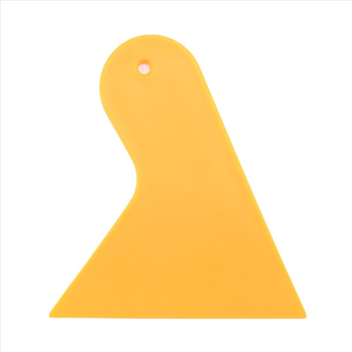 Plastic Yellow Auto Car Window Sticker Film Scrape