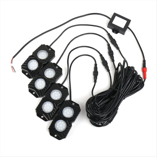 LED Rock Lights RGB Remote Waterproof Neon Undergl