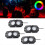 LED Rock Lights RGB Remote Waterproof Neon Undergl 10